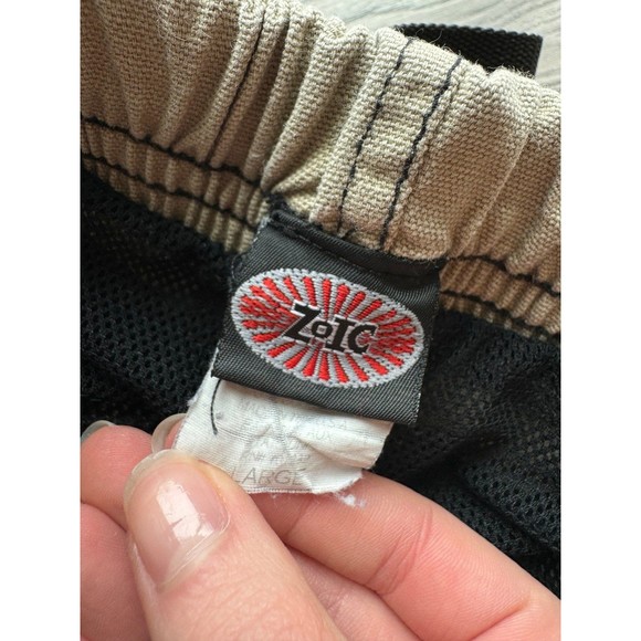 vintage 00s Zoic mountain biking shorts khaki hiking nylon belt waist - Picture 8 of 8